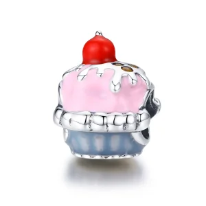 (image for) Pandora Style Silver Cup Cake Charm - SCC1084