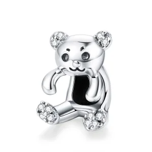 (image for) Pandora Style Silver Cute Bear Charm - SCC984