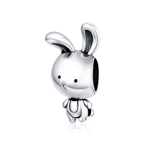 (image for) Pandora Style Silver Cute Bunny Charm - SCC1517