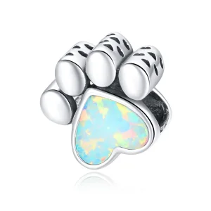 (image for) Pandora Style Silver Cute Dog Paw Charm - SCC1676