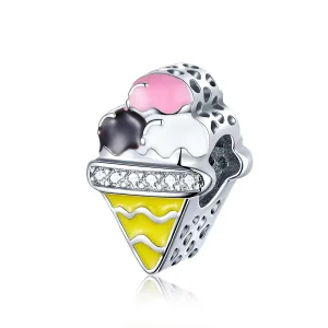 (image for) Pandora Style Silver Cute Ice Cream Charm - SCC1129
