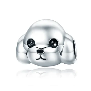 (image for) Pandora Style Silver Cute Poodle Charm - SCC837