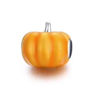 (image for) Pandora Style Silver Cute Pumpkin Charm - BSC333