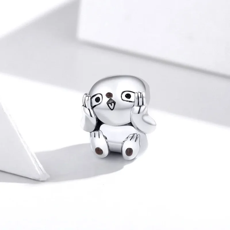 (image for) Pandora Style Silver Cute Sloth Charm - SCC1698 - View 2