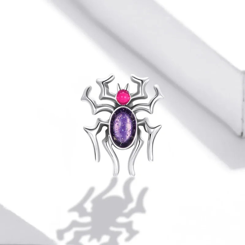 (image for) Pandora Style Silver Cyberpunk - Spider Charm - SCC1842 - View 2