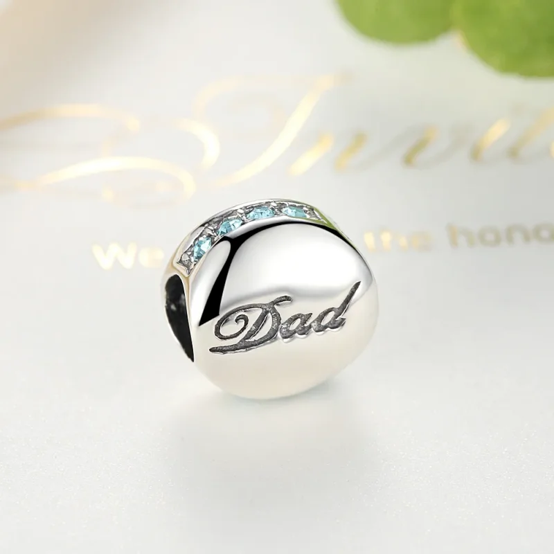 (image for) Pandora Style Silver Dad Charm - SCC006 - View 4