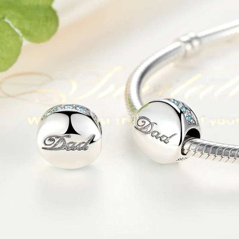 (image for) Pandora Style Silver Dad Charm - SCC006 - View 5