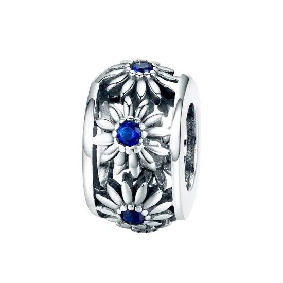 (image for) Pandora Style Silver Daisy Spacer - SCC1118