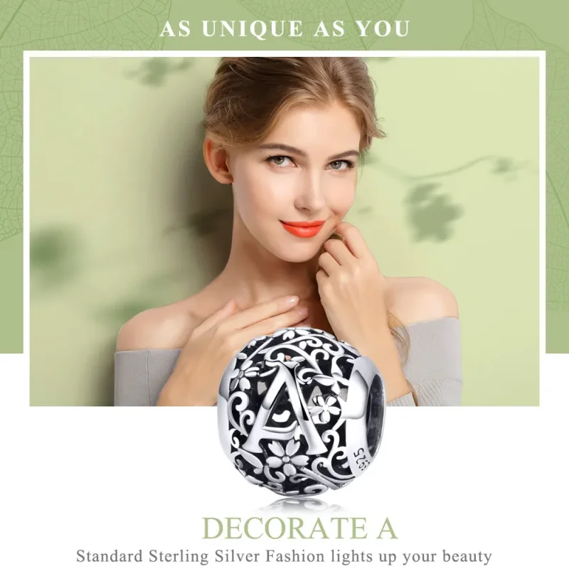 (image for) Pandora Style Silver Decorate A Charm - SCC1158 - View 2