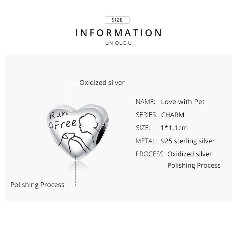 (image for) Pandora Style Silver Dog Mom Charm - SCC1679 - View 8