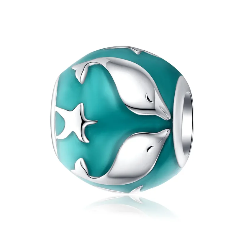 (image for) Pandora Style Silver Dolphin Charm - SCC1295