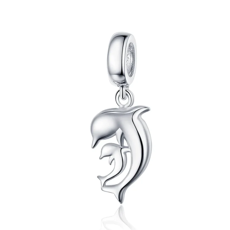 (image for) Pandora Style Silver Dolphin Dangle - SCC1206