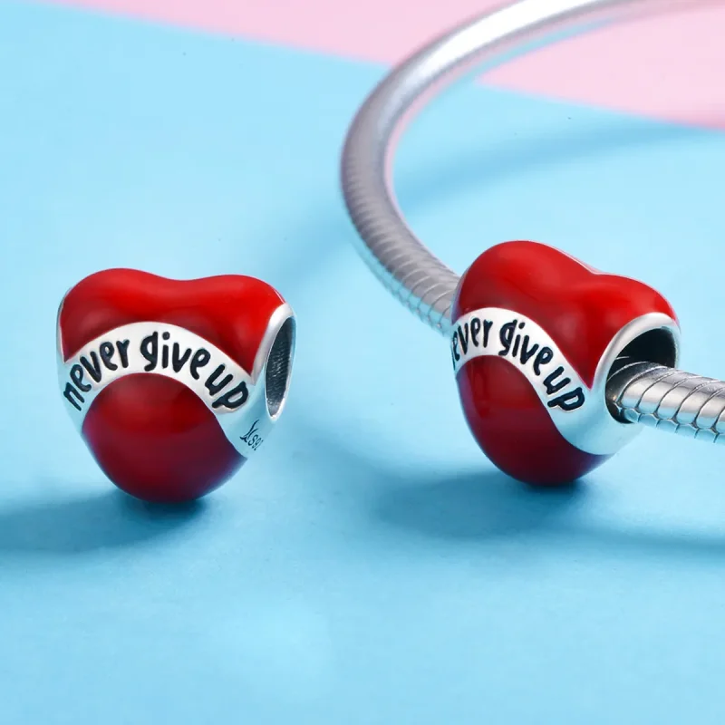 (image for) Pandora Style Silver Don'T Give Up Charm - SCC808 - View 3
