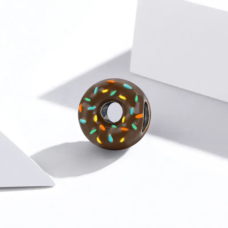 (image for) Pandora Style Silver Donut Charm - SCC1820 - View 2