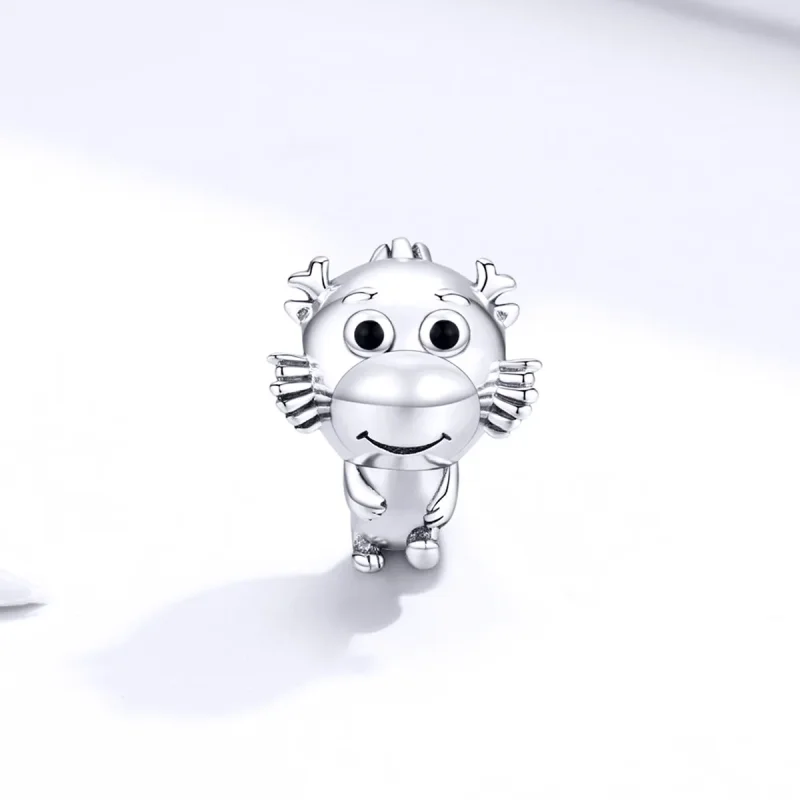 (image for) Pandora Style Silver Dragon Baby Charm - SCC1489 - View 2