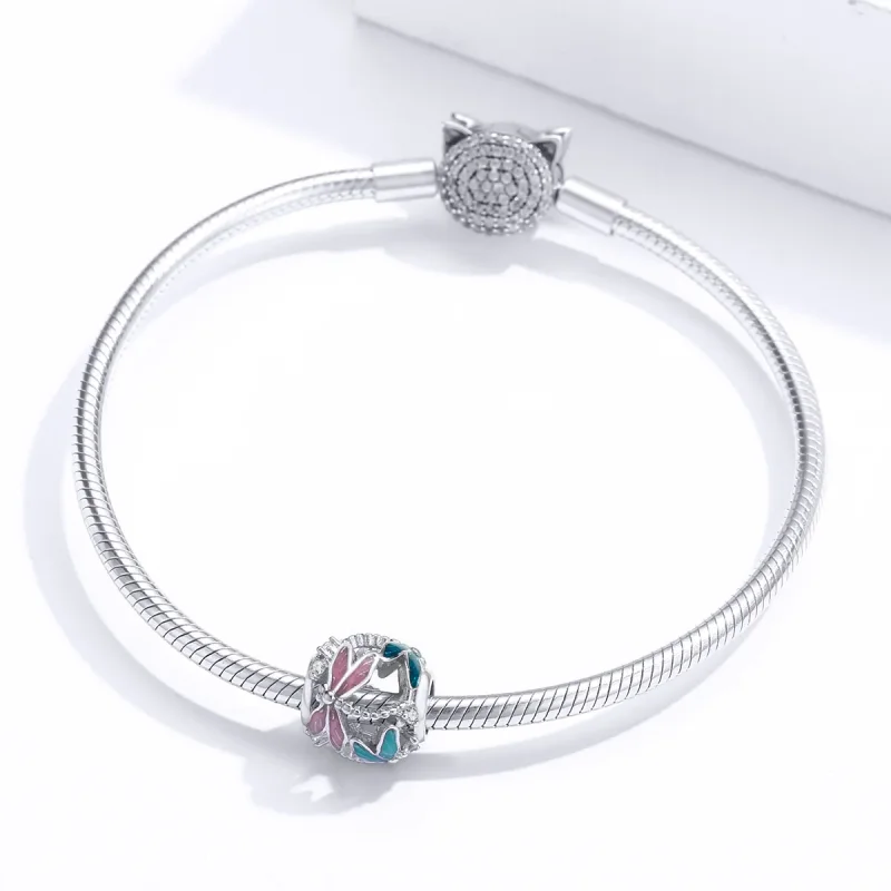 (image for) Pandora Style Silver Dragonfly Charm - BSC198 - View 3
