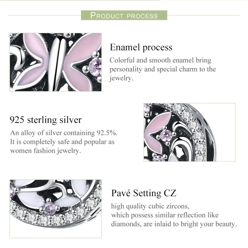 (image for) Pandora Style Silver Dragonfly Charm - SCC757 - View 7
