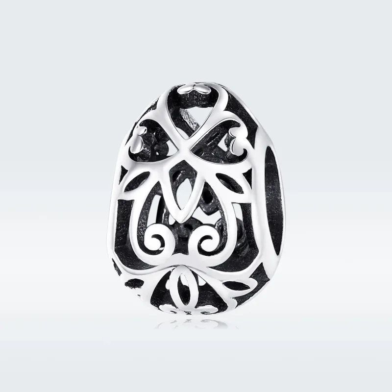 (image for) Pandora Style Silver Easter Egg Charm - SCC1464 - View 5