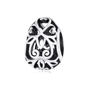 (image for) Pandora Style Silver Easter Egg Charm - SCC1464