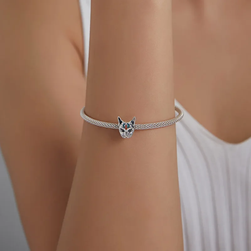 (image for) Pandora Style Silver Egypt - Cat God Bastet Charm - SCC1859 - View 5