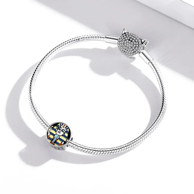 (image for) Pandora Style Silver Egypt - Pharaoh Charm - SCC1858 - View 3