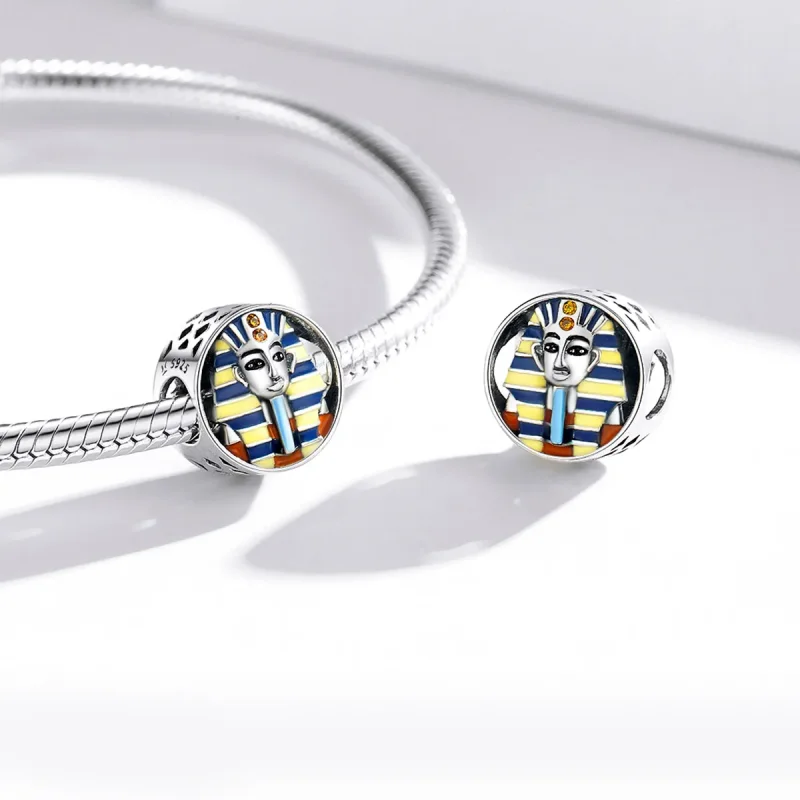 (image for) Pandora Style Silver Egypt - Pharaoh Charm - SCC1858 - View 4