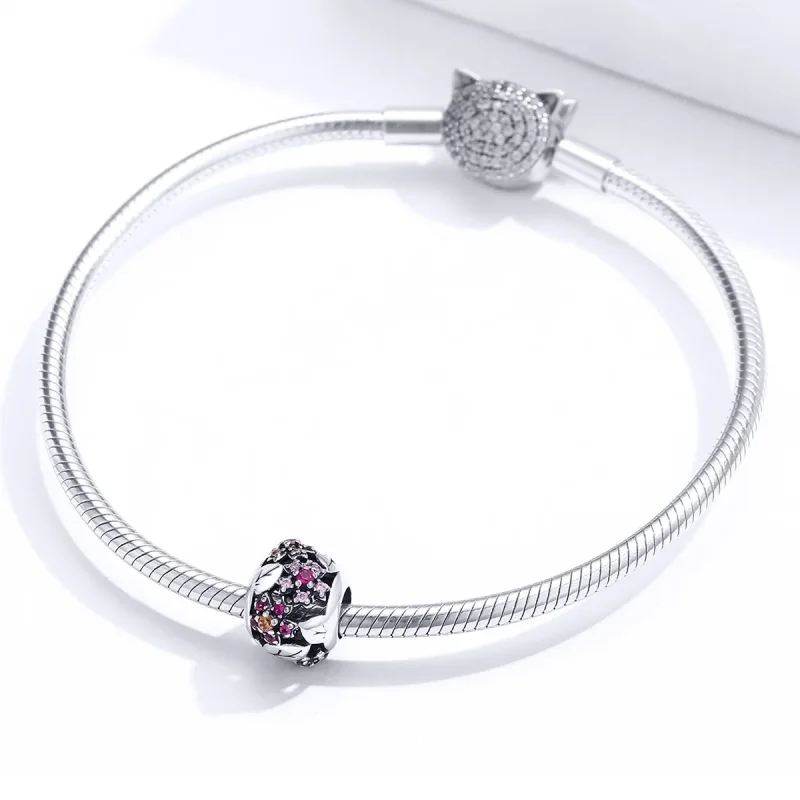 (image for) Pandora Style Silver Elegant Cherry Blossom Charm - SCC1446 - View 3
