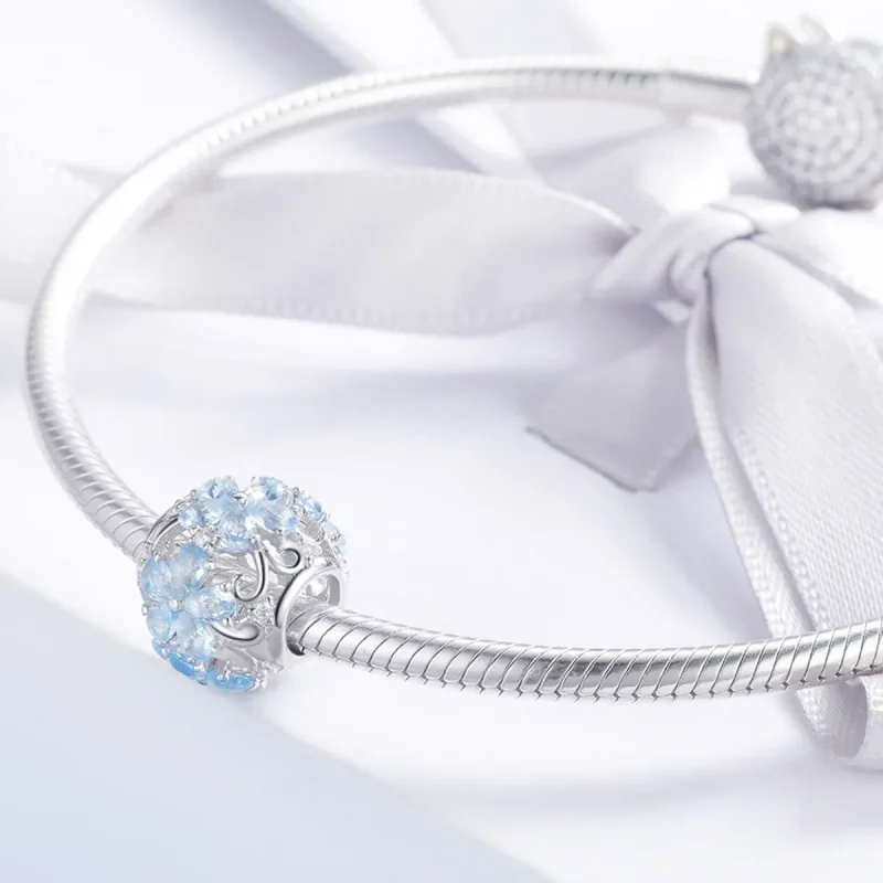 (image for) Pandora Style Silver Elegant Snowflakes Charm - SCC941 - View 3