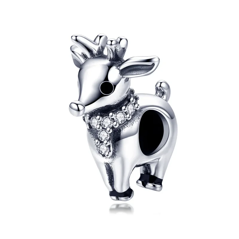 (image for) Pandora Style Silver Reindeer Charm - SCC1003