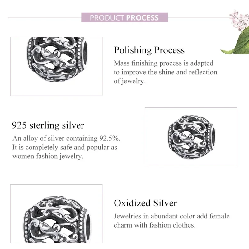 (image for) Pandora Style Silver Energy Charm - SCC1830 - View 8