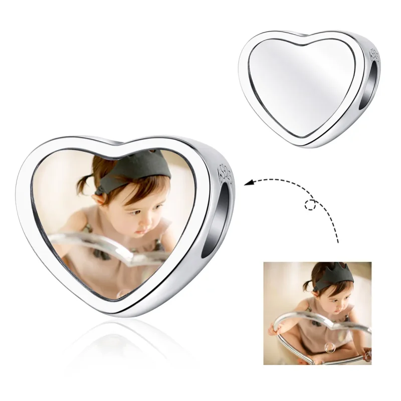 (image for) Pandora Style Silver Engraved Charm - BSC103 - View 2