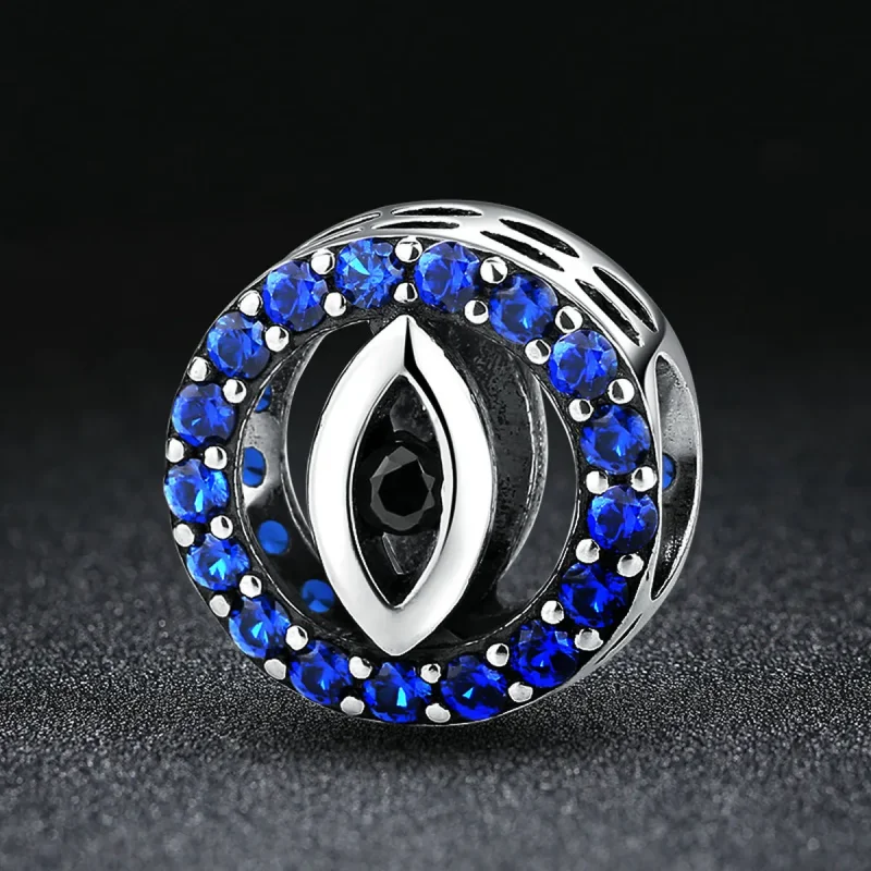(image for) Pandora Style Silver Evil Eye Charm - SCC091 - View 3