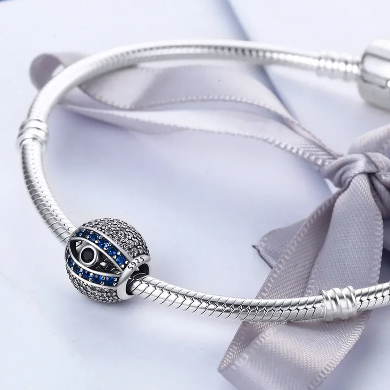 (image for) Pandora Style Silver Evil Eye Charm - SCC172 - View 5