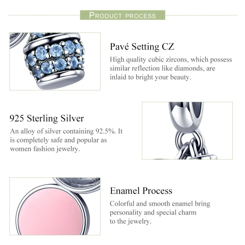 (image for) Pandora Style Silver Exquisite Girl Dangle - SCC1026 - View 6