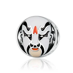 (image for) Pandora Style Silver Facial Makeup In Beijing Operas Charm - SCC1193