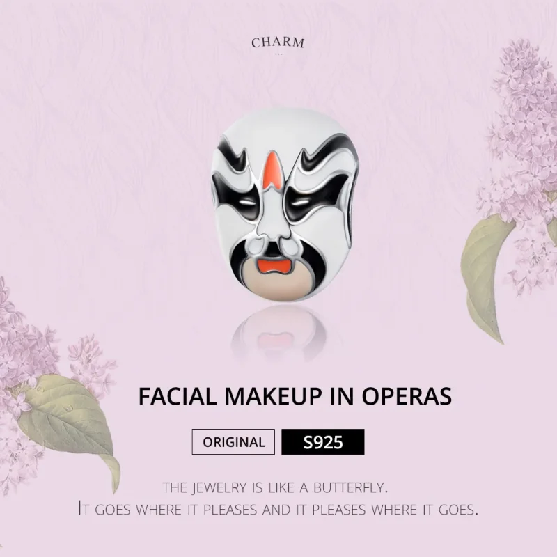 (image for) Pandora Style Silver Facial Makeup In Operas Charm - SCC1192 - View 2
