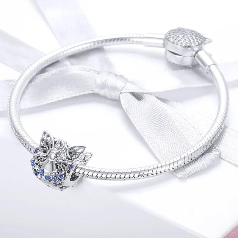 (image for) Pandora Style Silver Fairy Charm - BSC027 - View 2