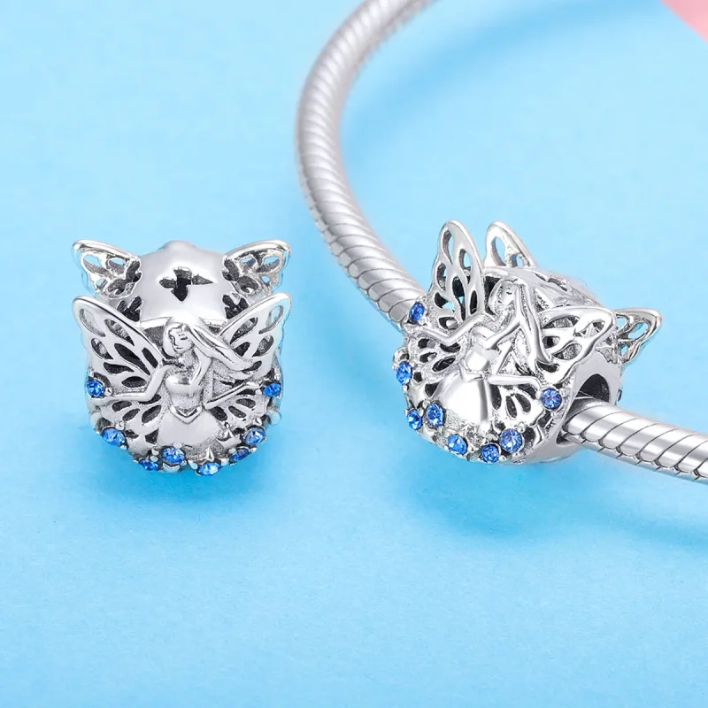 (image for) Pandora Style Silver Fairy Charm - BSC027 - View 3