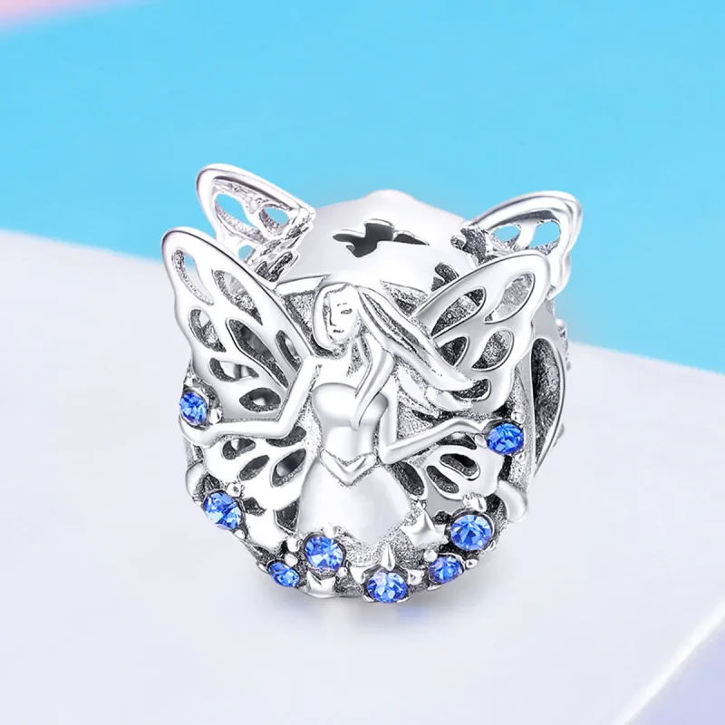 (image for) Pandora Style Silver Fairy Charm - BSC027 - View 4