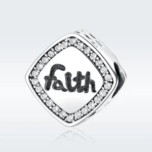 (image for) Pandora Style Silver Faith Charm - SCC090