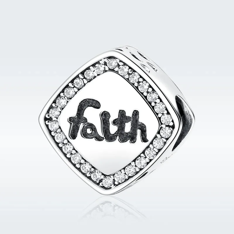 (image for) Pandora Style Silver Faith Charm - SCC090