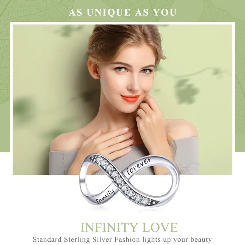 (image for) Pandora Style Silver Family Forever Charm - SCC1146 - View 2