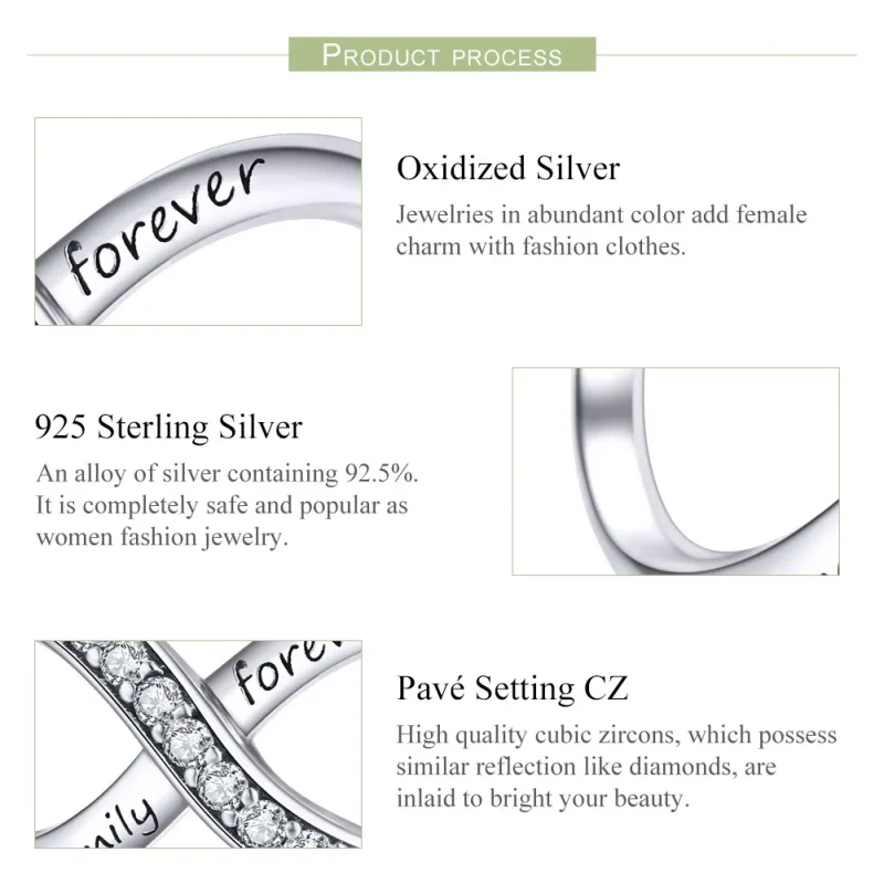 (image for) Pandora Style Silver Family Forever Charm - SCC1146 - View 4