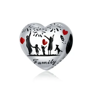 (image for) Pandora Style Silver Family Love Charm - SCC1634