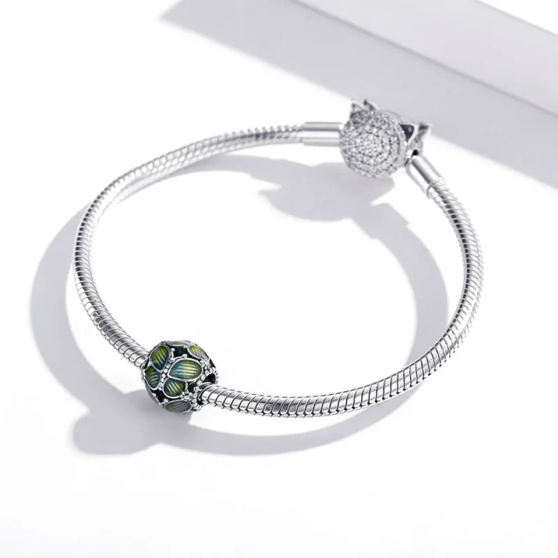 (image for) Pandora Style Silver Fantasy Butterflies Charm - SCC1705 - View 3
