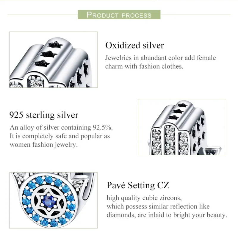 (image for) Pandora Style Silver Fatima'S Guardian Charm - SCC721 - View 7