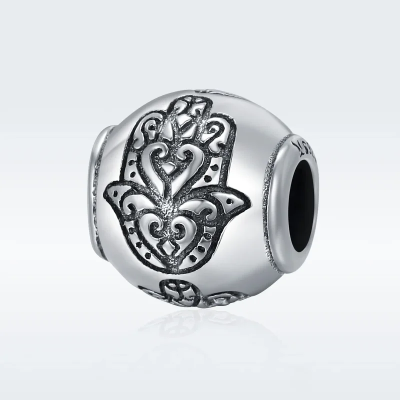 (image for) Pandora Style Silver Fatima'S Hand Charm - SCC306 - View 2