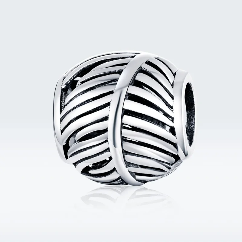 (image for) Pandora Style Silver Feather Charm - SCC1509 - View 5