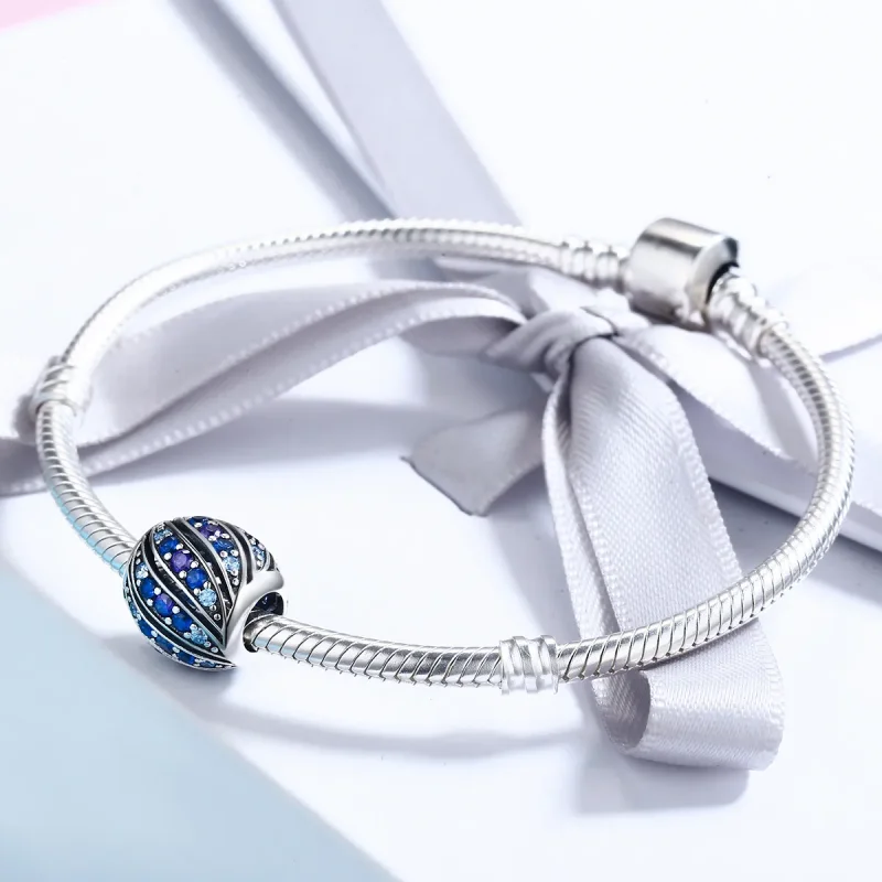 (image for) Pandora Style Silver Finch Feather Charm - SCC472 - View 4