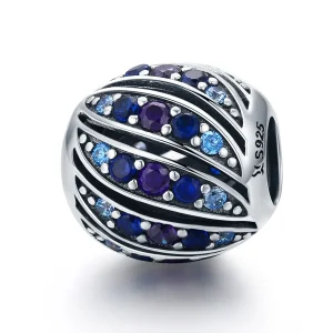 (image for) Pandora Style Silver Finch Feather Charm - SCC472